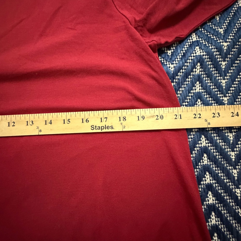 Eileen Fisher Crew Neck Tunic Womens Large Red - Picture 6 of 9